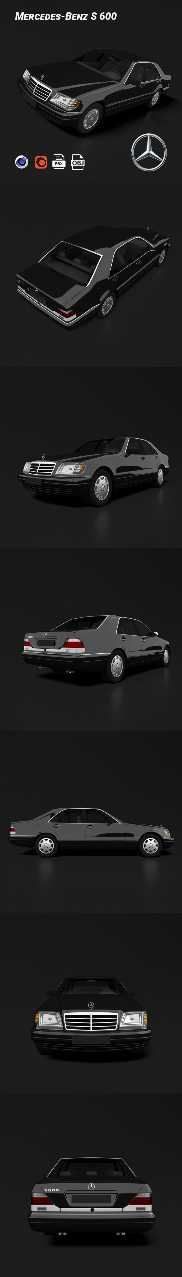 Mercedes-Benz S 600 - 3DOcean Item for Sale