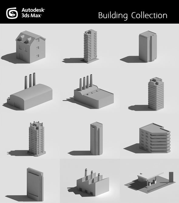Buildings Collection - 3DOcean Item for Sale