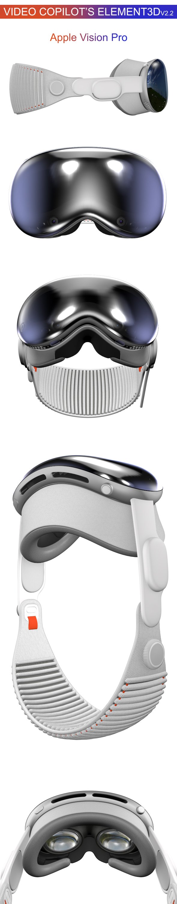 Element3D - Apple Vision Pro - 3DOcean Item for Sale