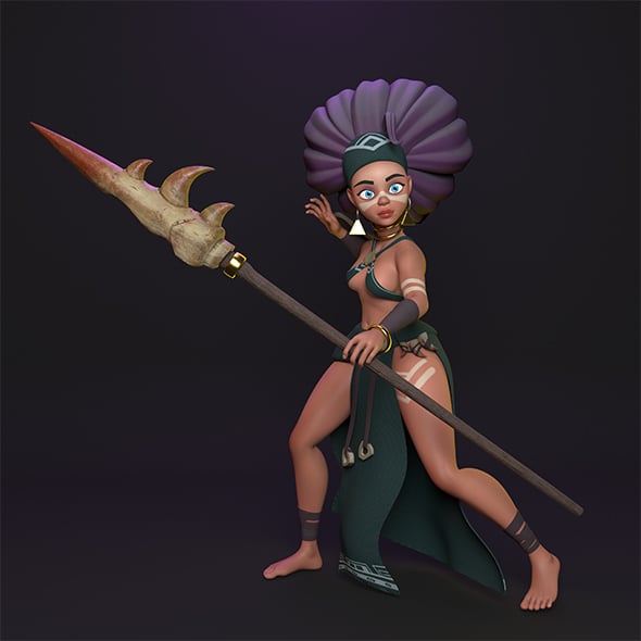 PBR Model Character Native 3D model - 3DOcean Item for Sale
