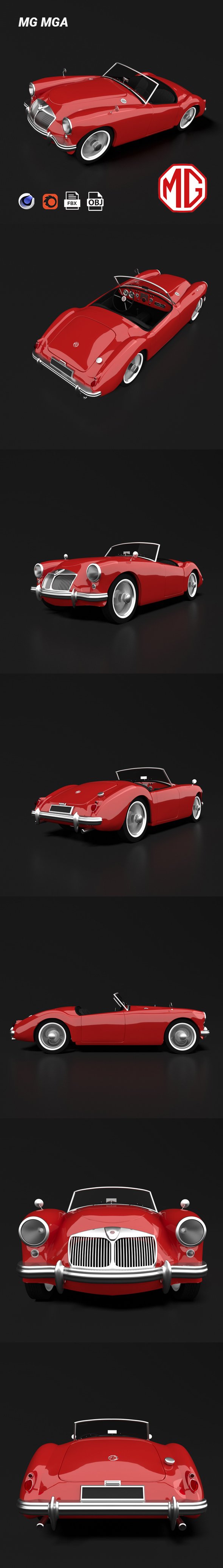 MG MGA - 3DOcean Item for Sale
