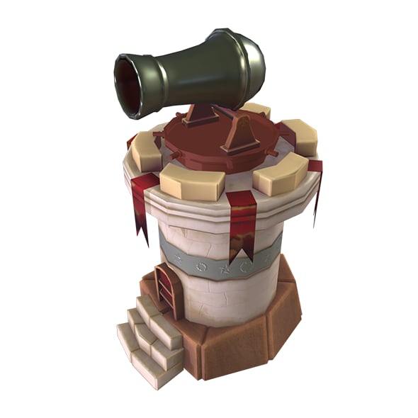 Cannon Tower Model - 3DOcean Item for Sale