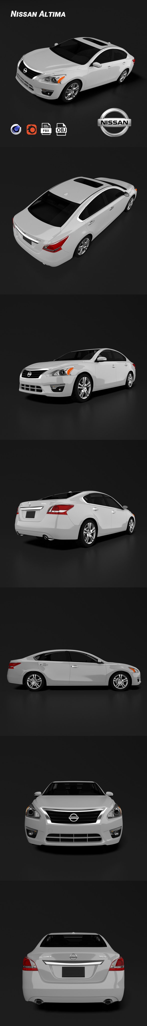 Nissan Altima - 3DOcean Item for Sale