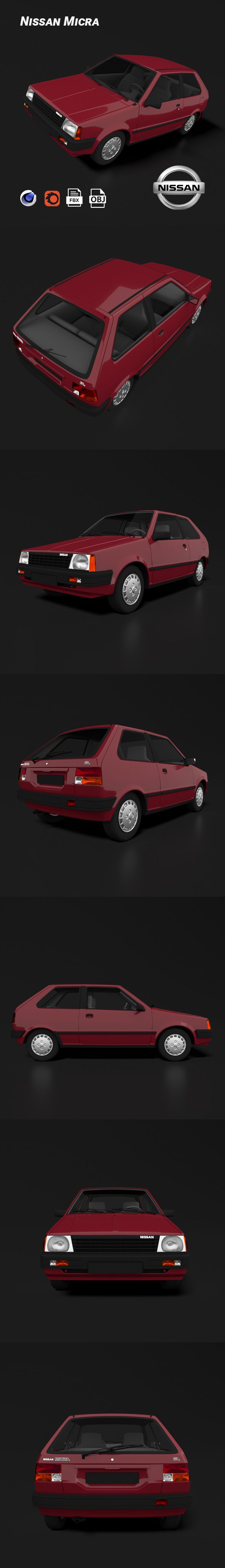 Nissan Micra - 3DOcean Item for Sale