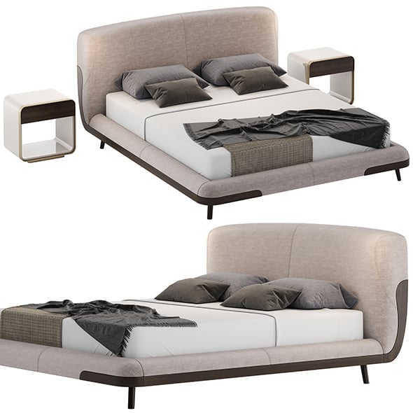 Turri SOUL Bed - 3DOcean Item for Sale