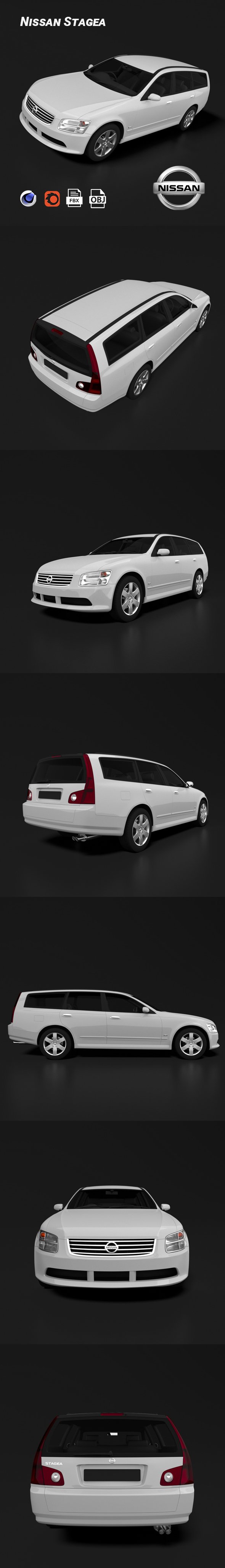 Nissan Stagea - 3DOcean Item for Sale