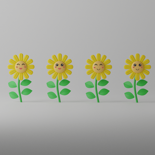 Cartoon Umbrella Classic Open 3D model - 3DOcean Item for Sale