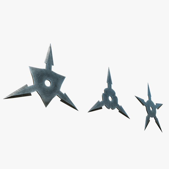Shuriken collection - 3DOcean Item for Sale