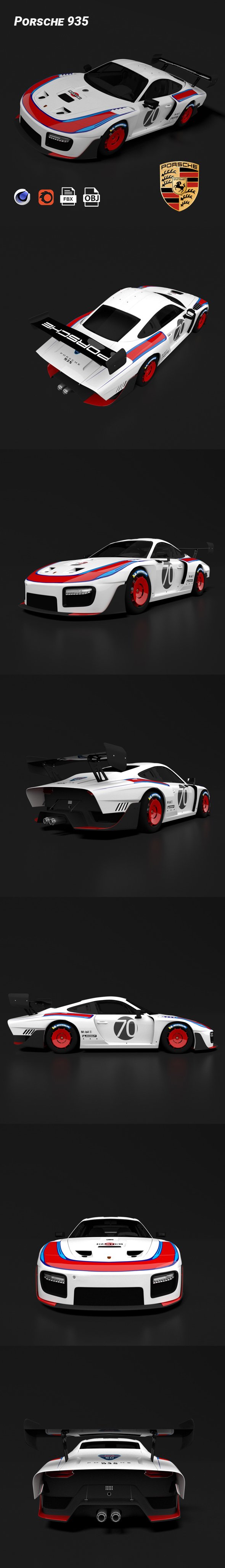 Porsche 935 - 3DOcean Item for Sale