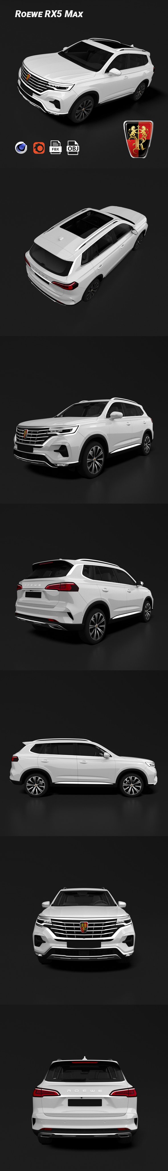 Roewe RX5 Max - 3DOcean Item for Sale