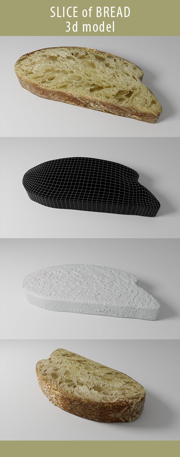 Slice of Bread - 3DOcean Item for Sale