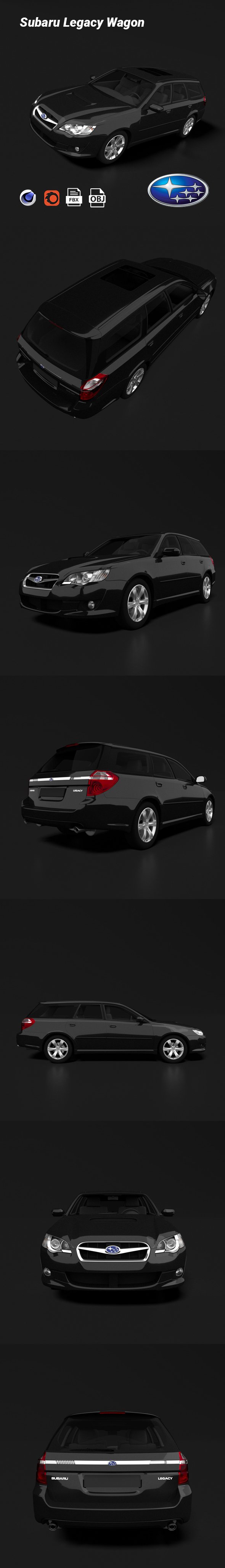 Subaru Legacy Wagon - 3DOcean Item for Sale