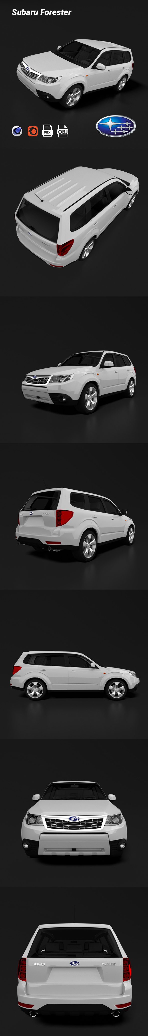 Subaru Forester - 3DOcean Item for Sale