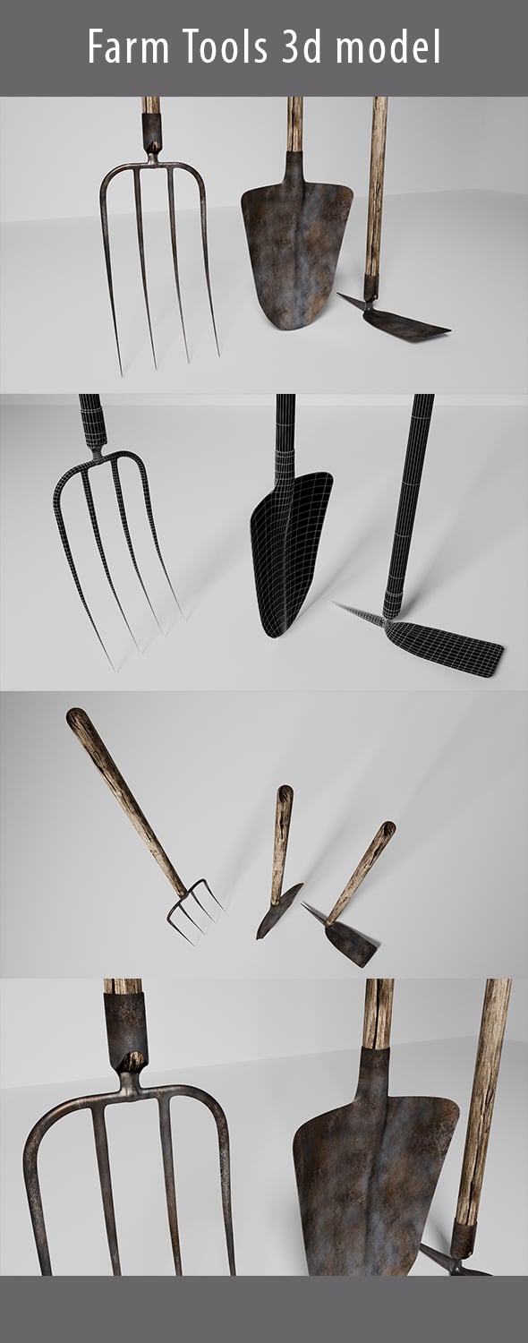 Farm Tools - 3DOcean Item for Sale