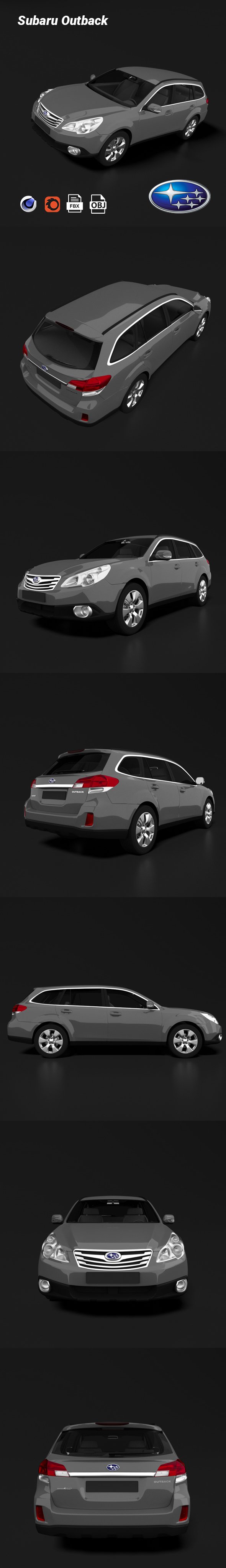 Subaru Outback - 3DOcean Item for Sale