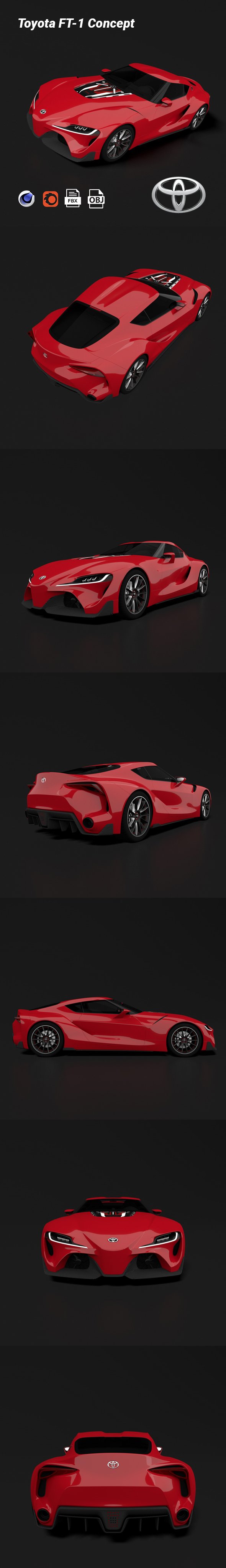 Toyota FT-1 Concept - 3DOcean Item for Sale