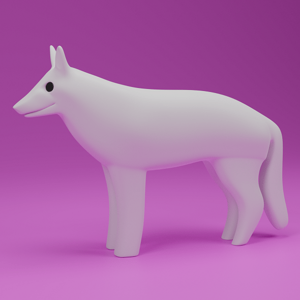 Cartoon German Shepard Dog 3D model - 3DOcean Item for Sale