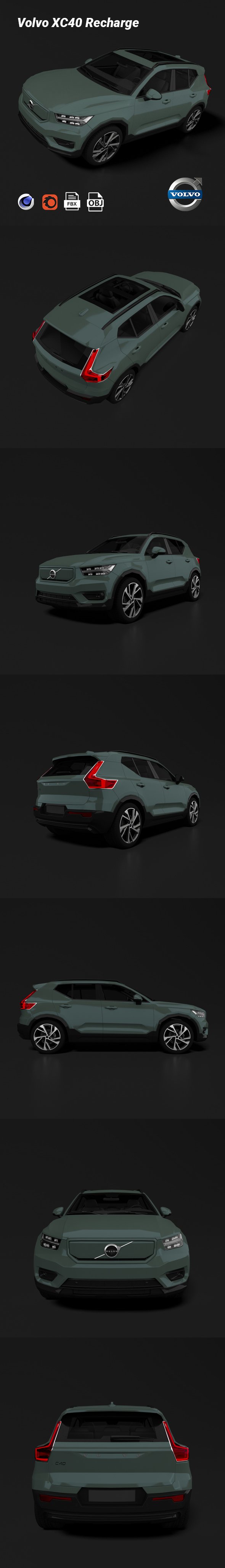 Volvo XC40 Recharge - 3DOcean Item for Sale