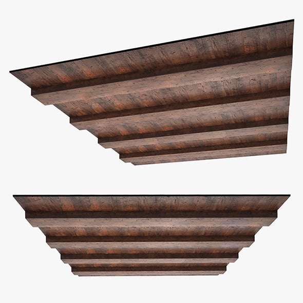 Beams Construction Ceiling 3D Model - 3DOcean Item for Sale