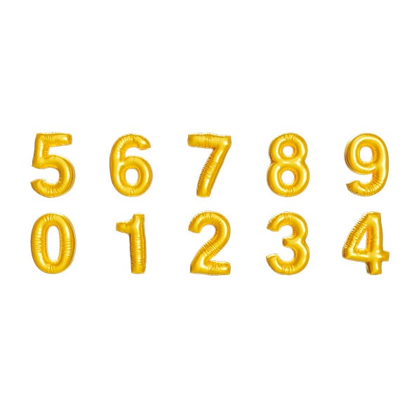 Foil Balloon Numbers - 3DOcean Item for Sale