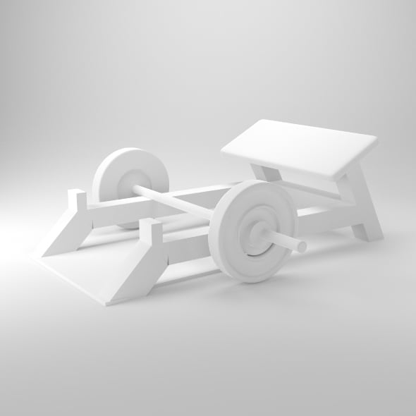 Gym equipment machine - 3DOcean Item for Sale