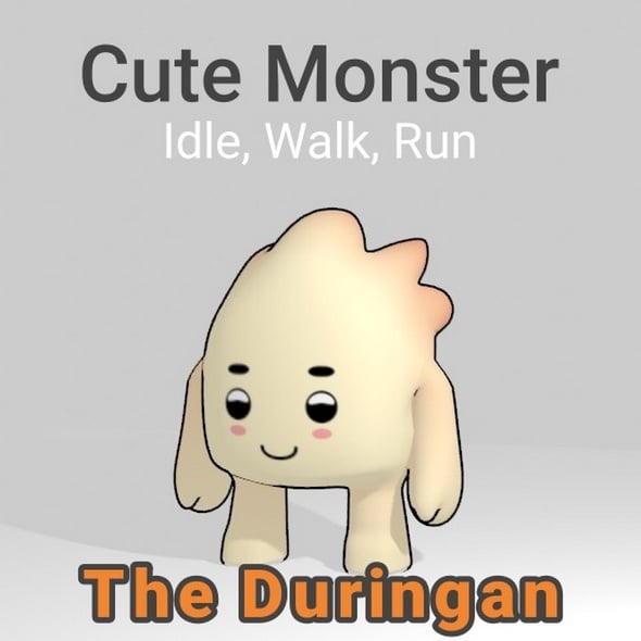 Cute Monster Duringan Chibi - 3DOcean Item for Sale
