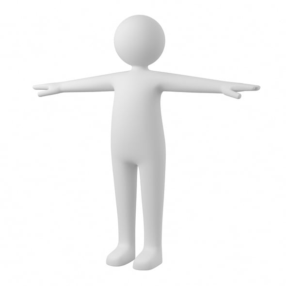 Stickman in T-Pose - 3DOcean Item for Sale