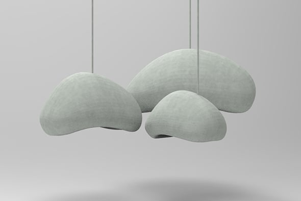 Organic pebble lampshades - 3DOcean Item for Sale