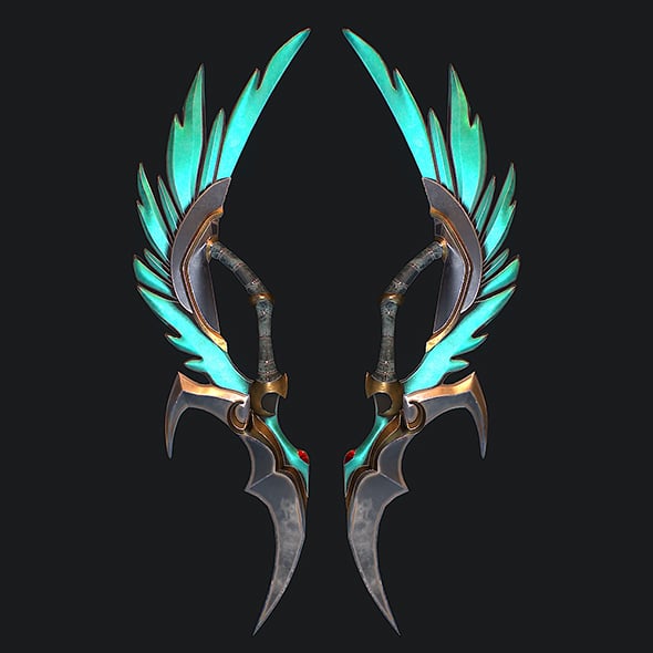 Fantasy Sword 10 3D Model - 3DOcean Item for Sale