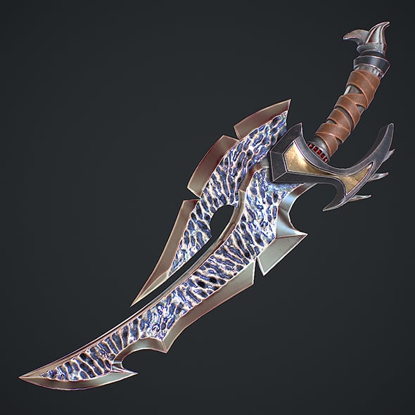 Fantasy Sword 12 3D Model - 3DOcean Item for Sale