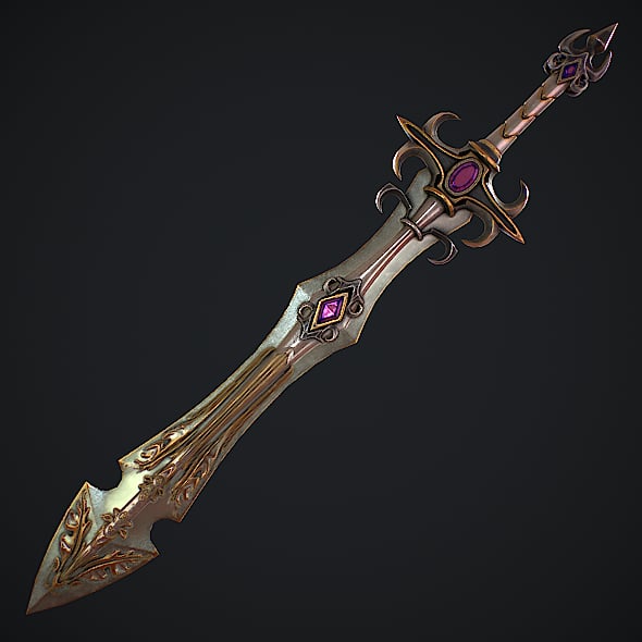 Fantasy Sword 22 3D Model - 3DOcean Item for Sale