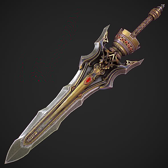 Imperial Sword 3D Model - 3DOcean Item for Sale