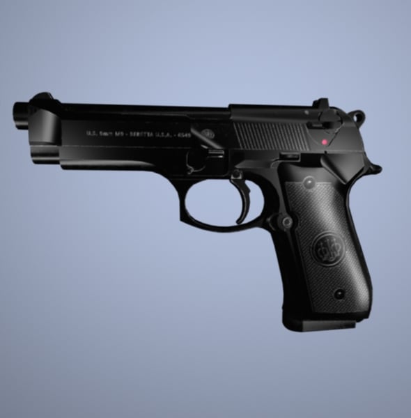 Beretta M9 - 3DOcean Item for Sale