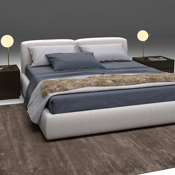 soft bed for the bedroom - 3DOcean Item for Sale