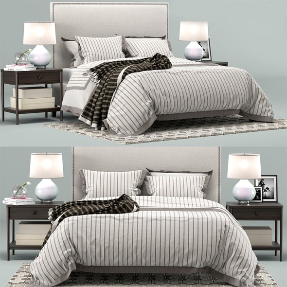 Soft bed for the bedroom - 3DOcean Item for Sale