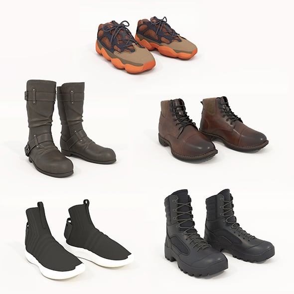Shoes Collection 13 - 3DOcean Item for Sale