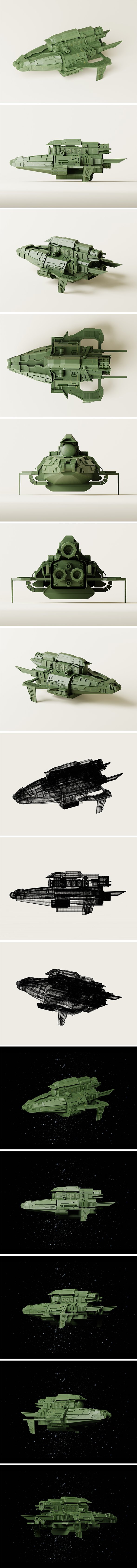 Sci-Fi Spaceship - 3DOcean Item for Sale