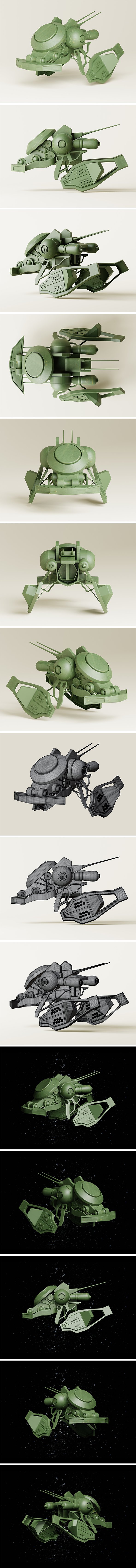 Sci-Fi Spaceship - 3DOcean Item for Sale