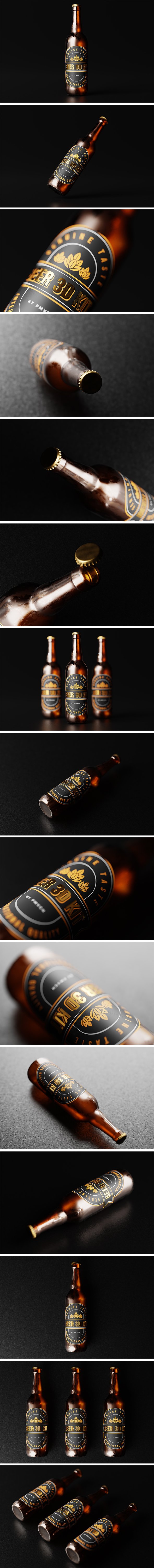 Belgian Beer Bottle - 3DOcean Item for Sale