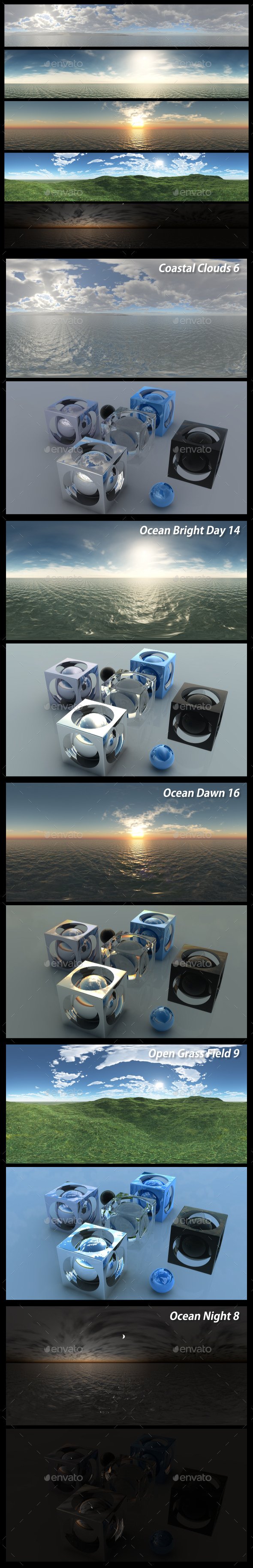HDRI Pack 24 - 3DOcean Item for Sale