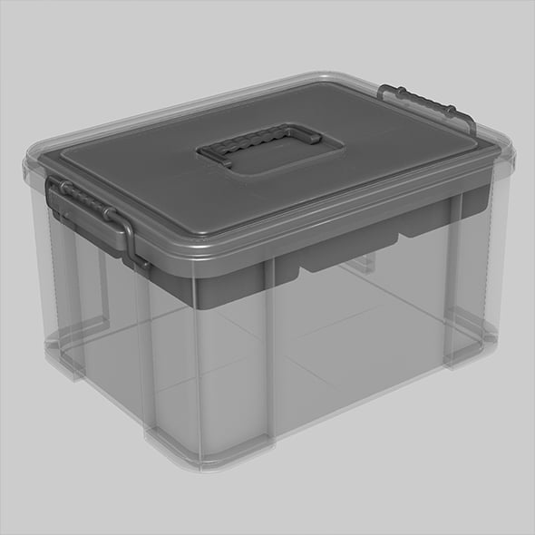 Plastic Storage Box - 3DOcean Item for Sale