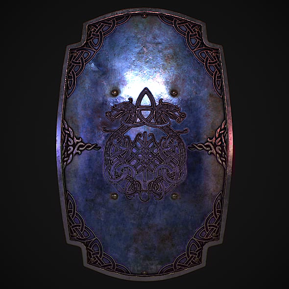 Medieval Shield 3D Model - 3DOcean Item for Sale