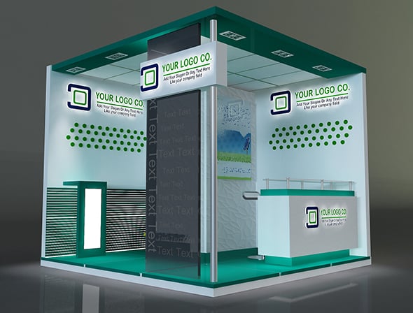 Booth Exhibition Stand a648c - 3DOcean Item for Sale