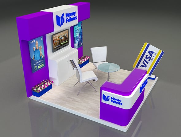 Booth Exhibition Stand a 652c - 3DOcean Item for Sale