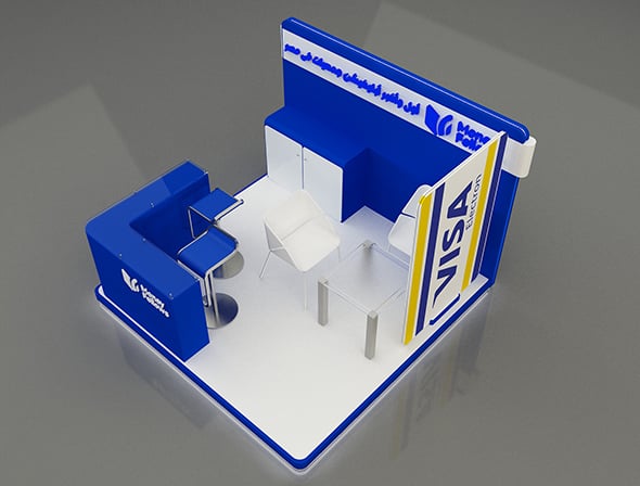 Booth Exhibition Stand a653b - 3DOcean Item for Sale