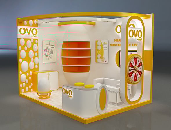 Booth Exhibition Stand a654a - 3DOcean Item for Sale