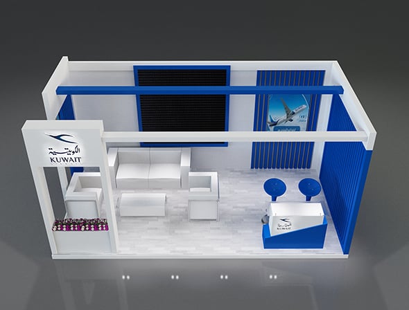 Booth Exhibition Stand a656 - 3DOcean Item for Sale