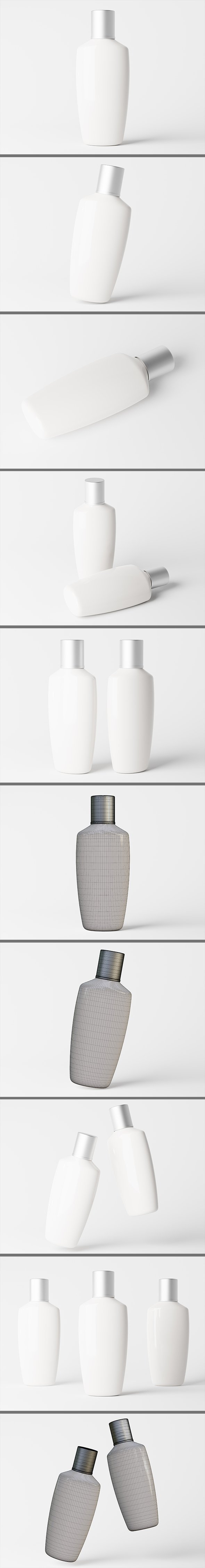 Cosmetic bottle 3D model - 3DOcean Item for Sale