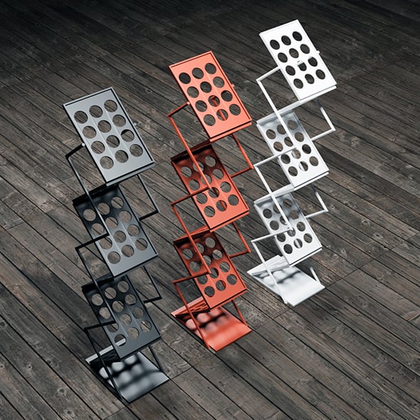 Brochure Stand Low-poly - 3DOcean Item for Sale