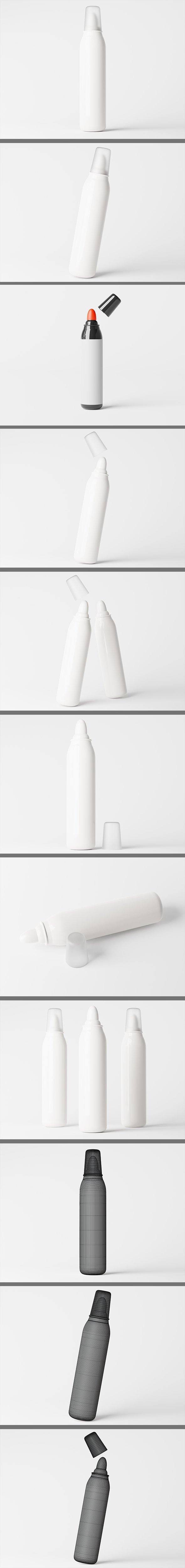 Large plastic marker pen 3D model - 3DOcean Item for Sale